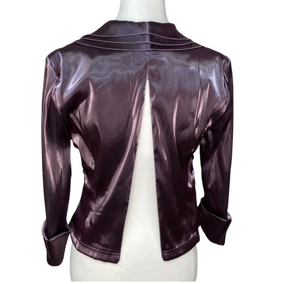 Cachet Shiny Purple Blouse - Picture 4 of 5